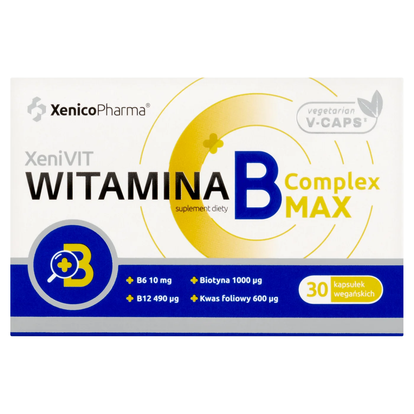 Witamina B Complex MAX suplement diety, 30 kapsułek
