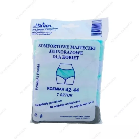Horizon majtki jednorazowe dla kobiet rozmiar 42-44, 7 szt.