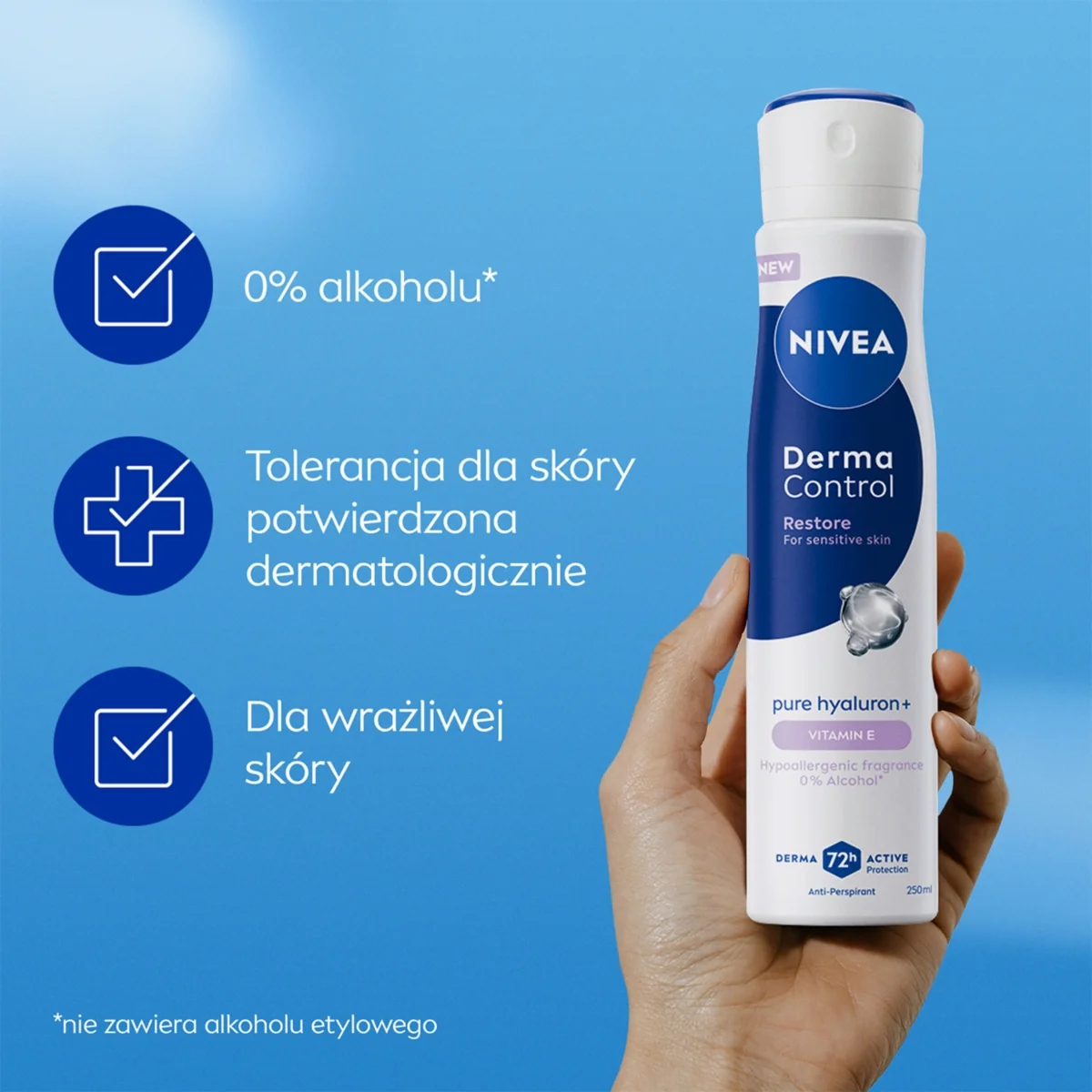 Nivea Derma Control Restore antyperspirant w sprayu, 250 ml