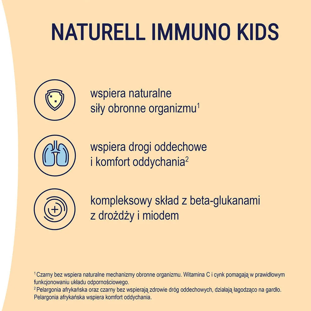 Naturell Immuno Kids suplement diety, 10 saszetek