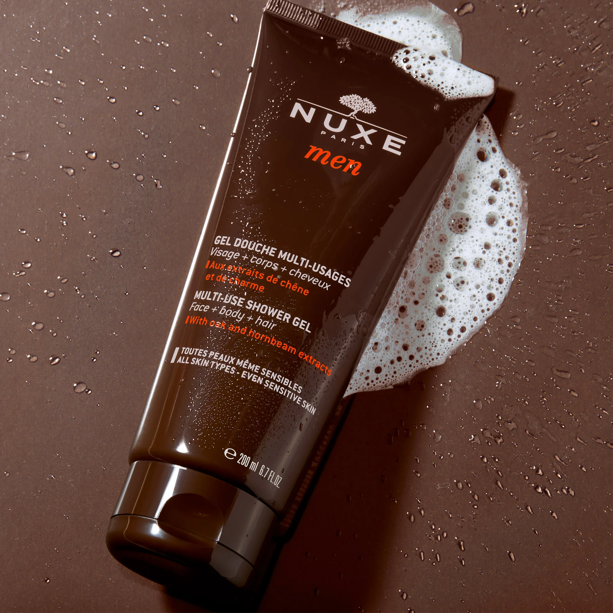 Nuxe Men wielofunkcyjny żel pod prysznic, 2 x 200 ml