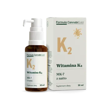 CannabiGold Formula, Witamina K2 z natto, suplement diety, 30 ml 