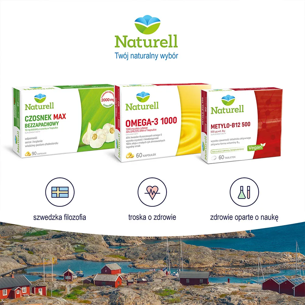 Naturell Selen Organiczny 200, suplement diety, 60 tabletek 