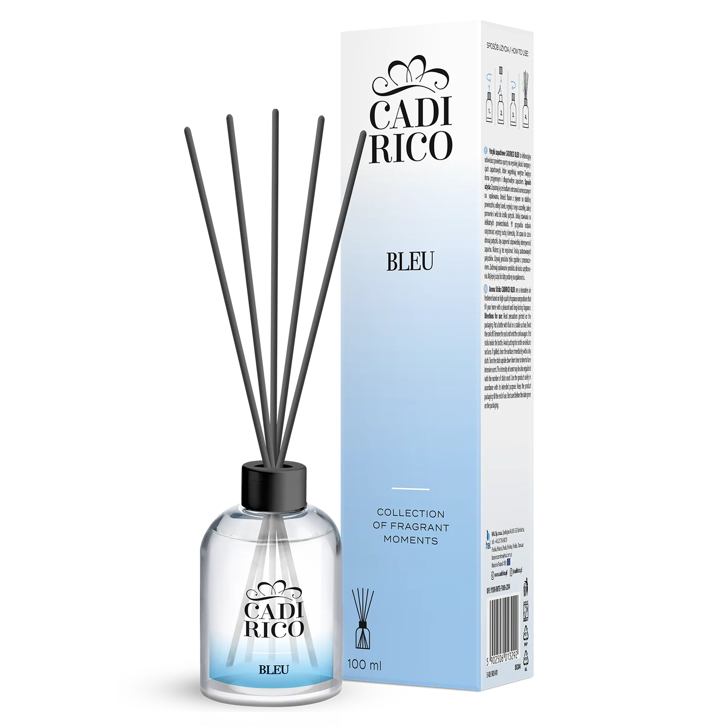 Cadirico patyczki zapachowe Perfume Bleu, 100 ml