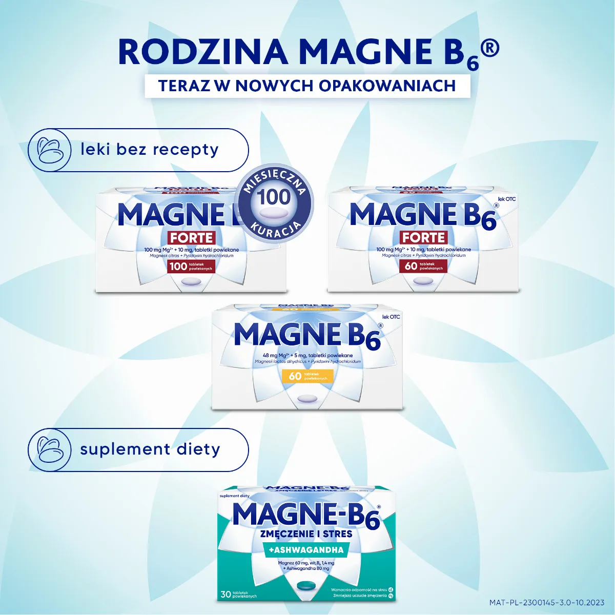 Magne-B6 Zmęczenie i Stres, suplement diety, 30 tabletek powlekanych 