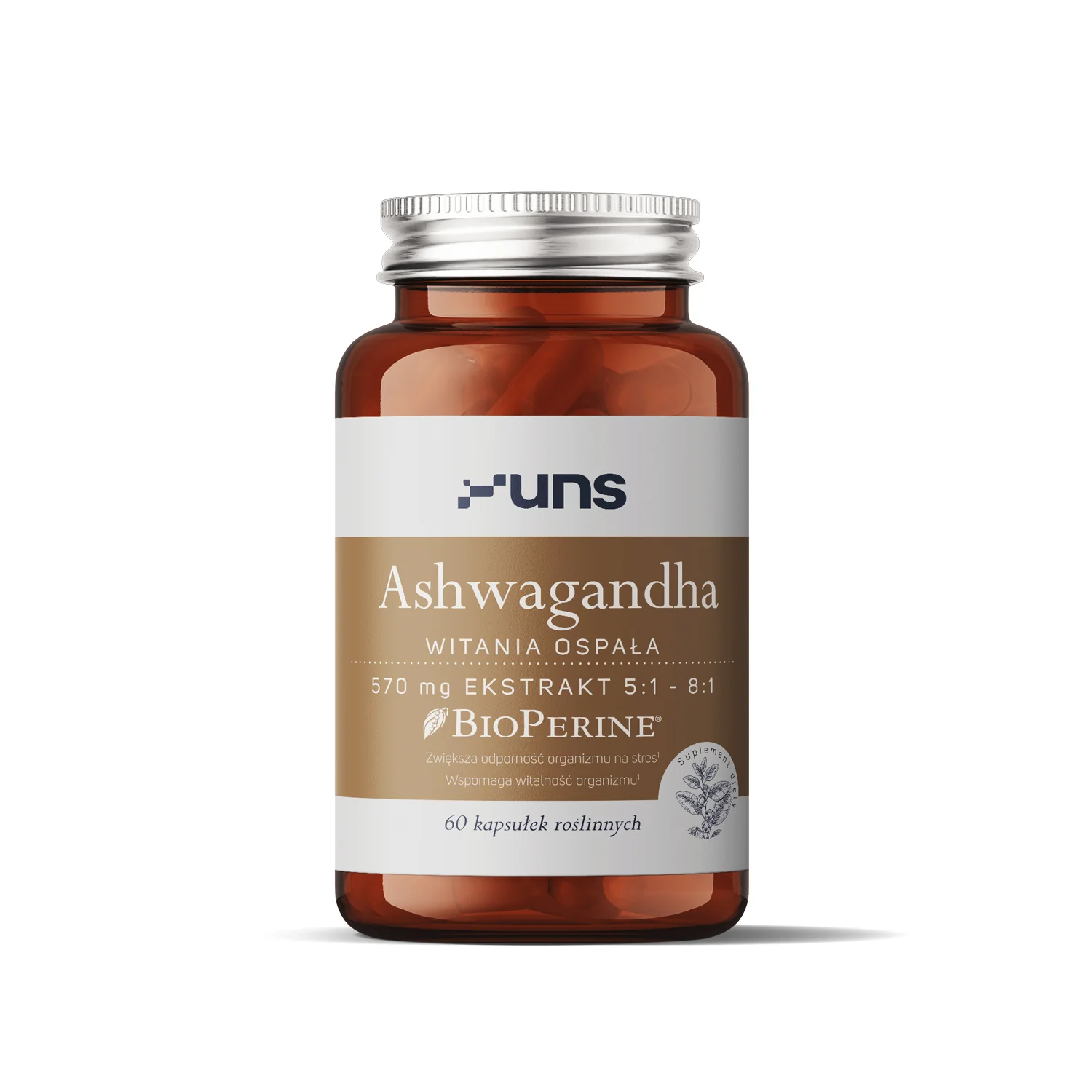 UNS Ashwagandha + BioPerine® 60 wege kapsułek
