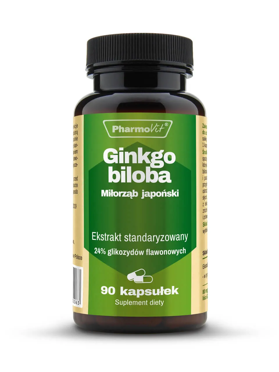 Ginkgo Biloba Pharmovit, suplement diety, 90 kapsułek
