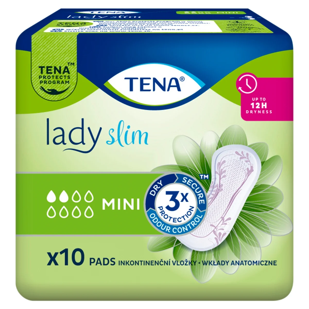 TENA Lady Slim wkładki urologiczne Mini, 10 sztuk
