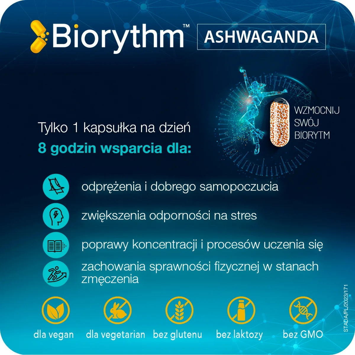 BIOrythm Ashwagandha 200 mg 30 kapsułek