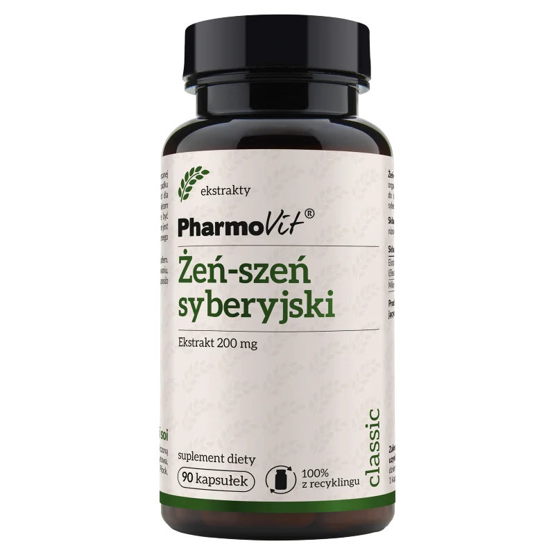 Pharmovit Żeń-szeń Syberyjski 90 kapsułek