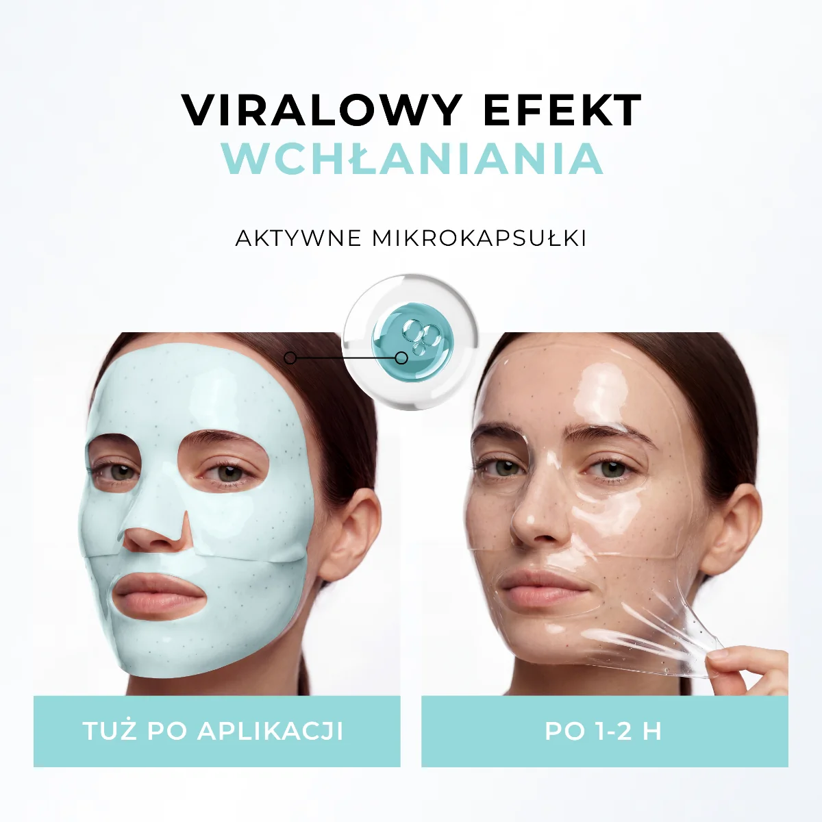 L'biotica maska kolagenowa z cica i azulenem w mikrokapsułkach, 1 sztuka