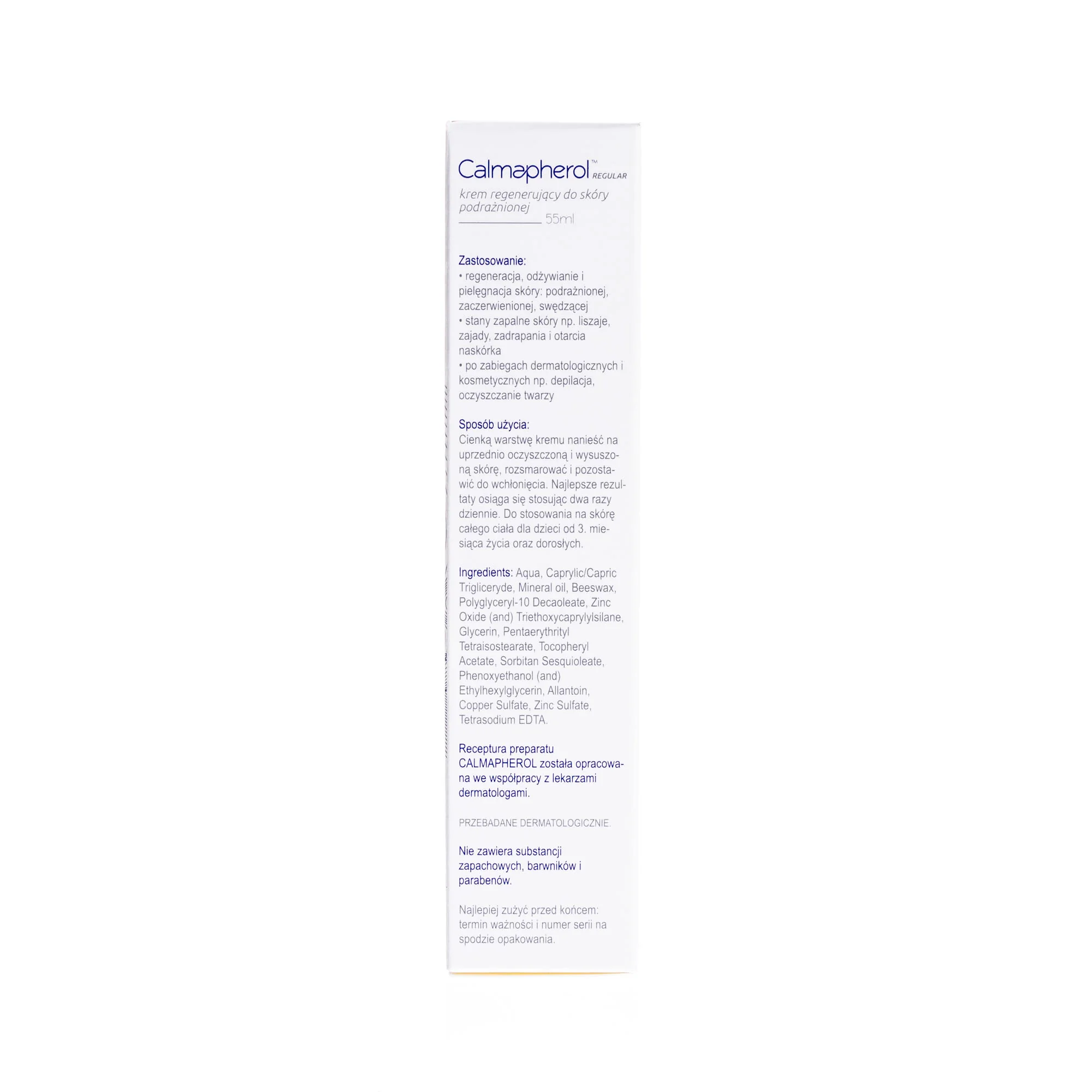 Calmapherol Regular krem regenerujący do skóry podrażnionej, 55 ml