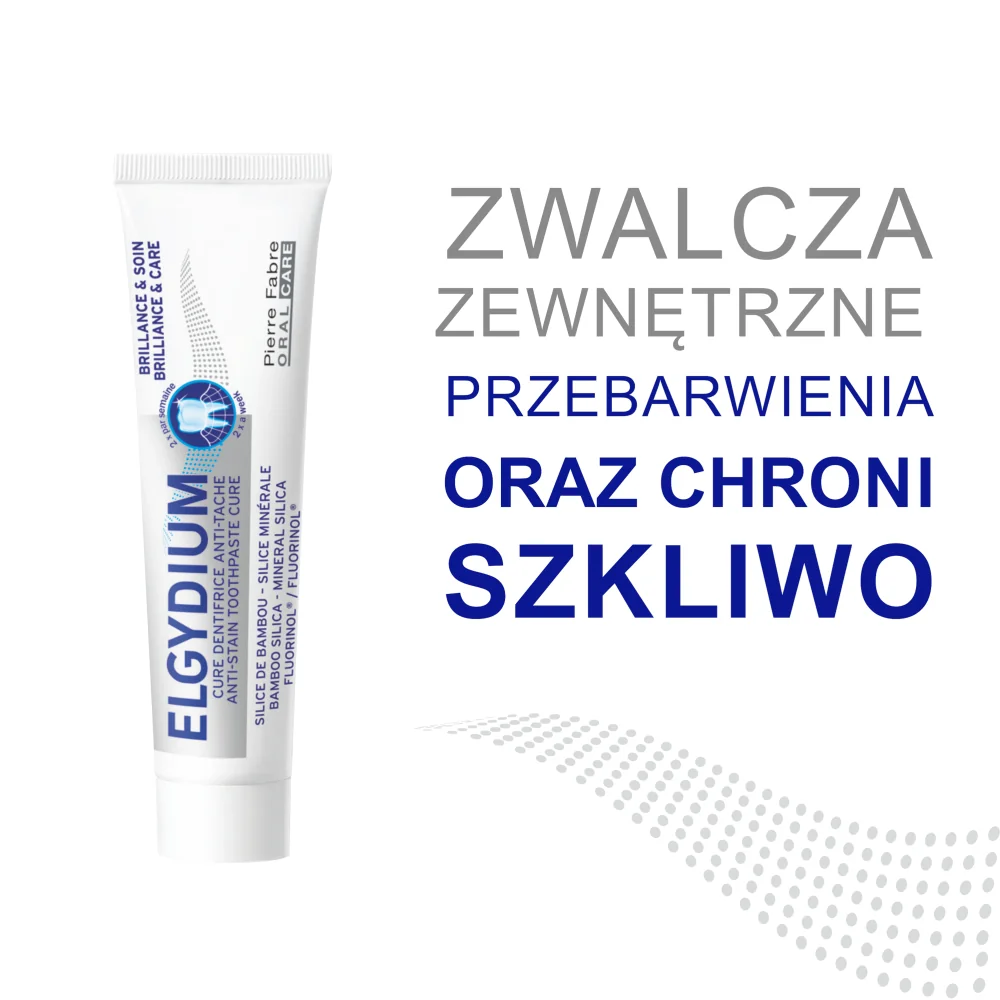 Elgydium Brilliance & Care pasta do zębów, przeciw przebarwieniom, 30 ml