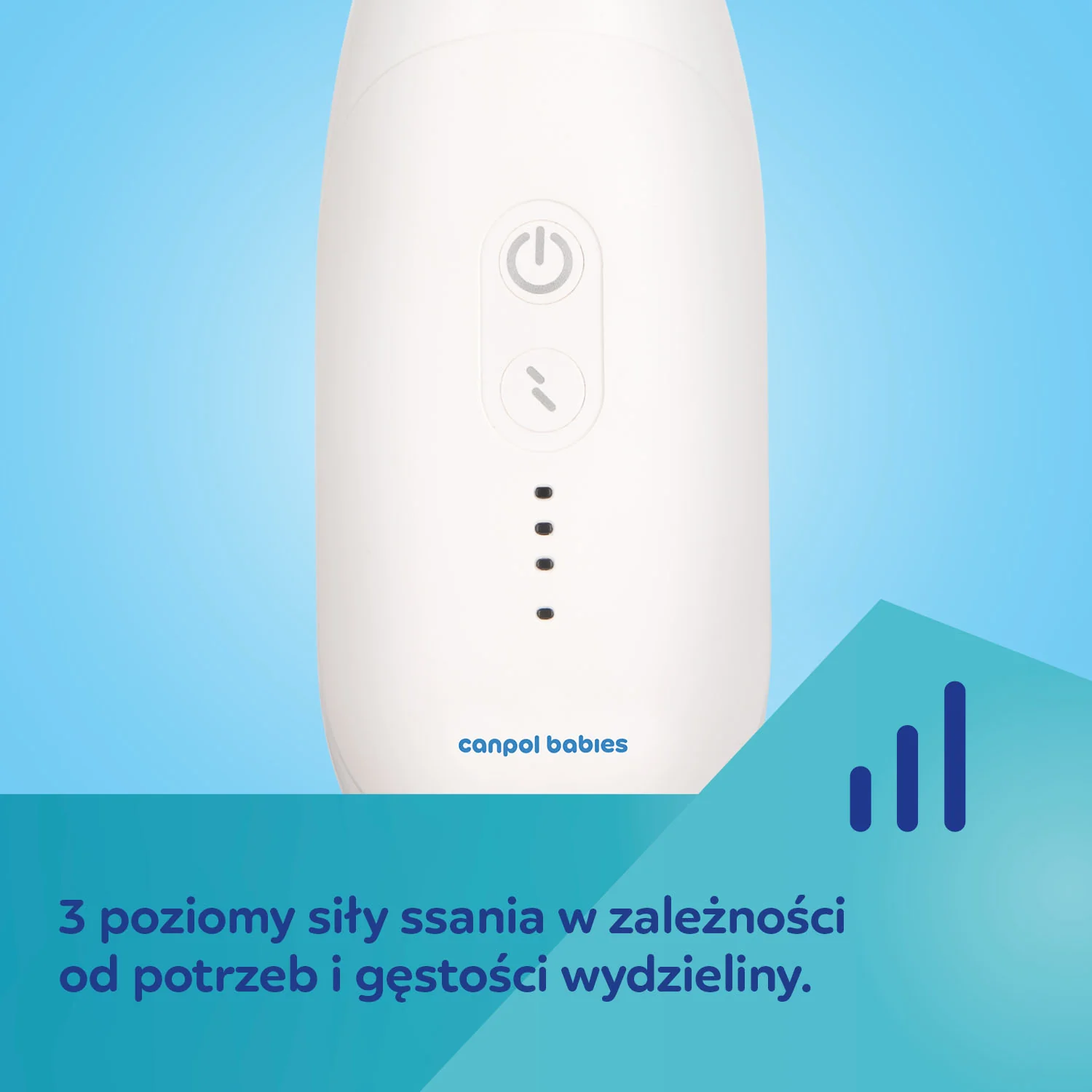 Canpol Babies Elektryczny aspirator do nosa Easy Natural 9/319, 1 sztuka