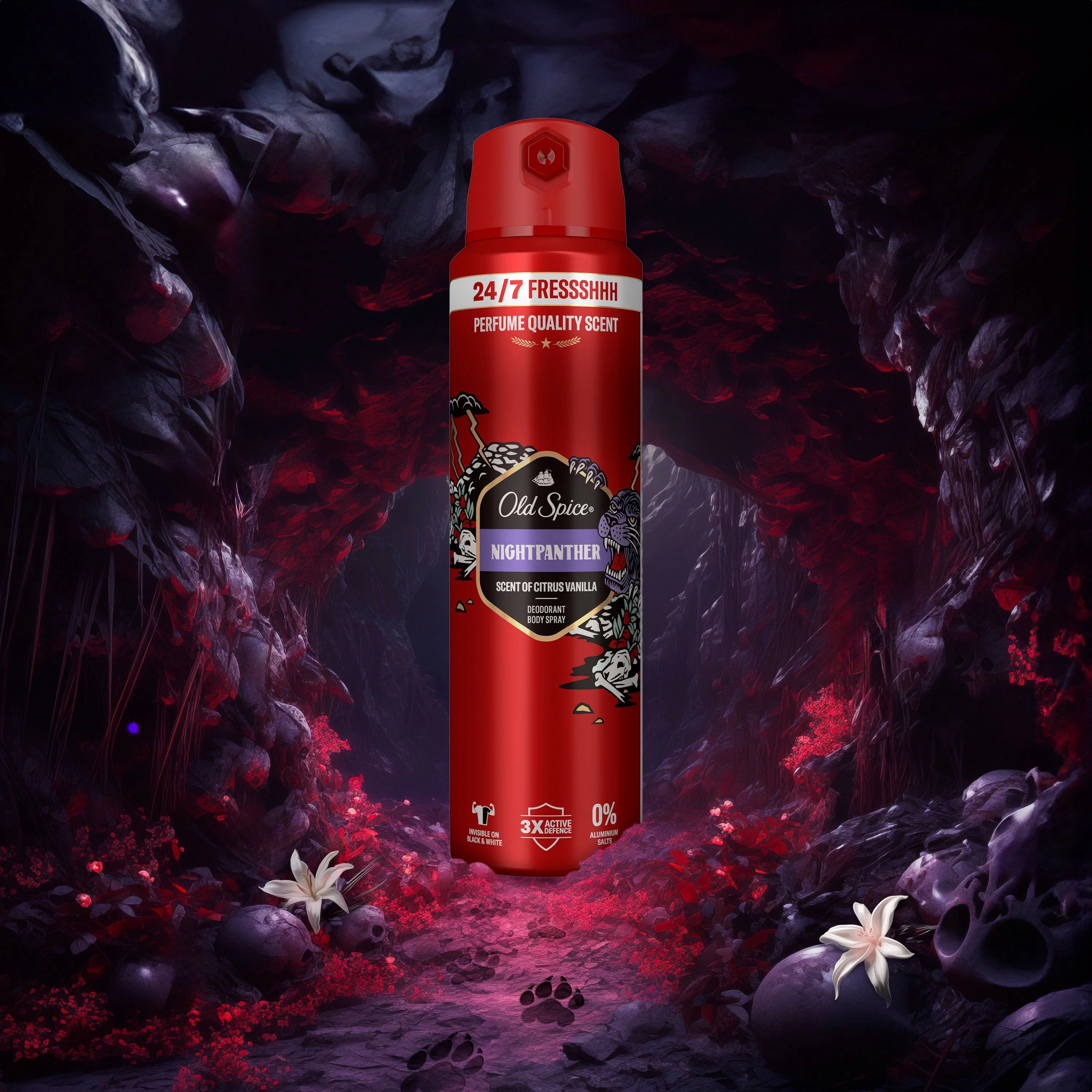 Old Spice Night Panther dezodorant w sprayu, 200 ml