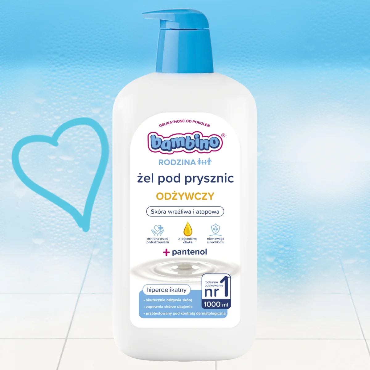 Bambino Rodzina odżywczy żel pod prysznic, 1000 ml