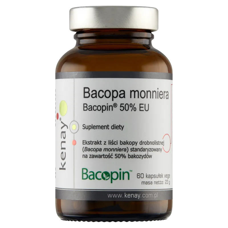 KenayAG, Bacopa monniera, suplement diety, 60 kapsułek