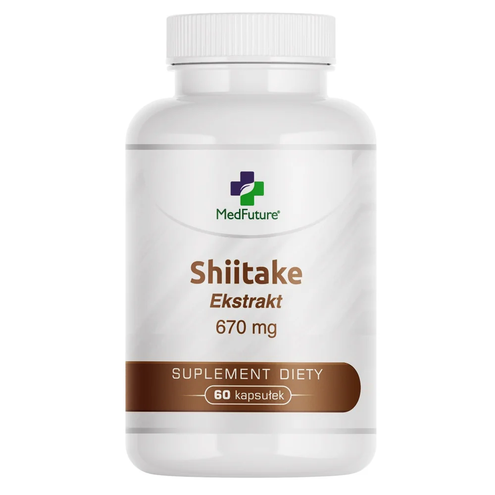 Med Future Shiitake 670 mg, 60 kapsułek