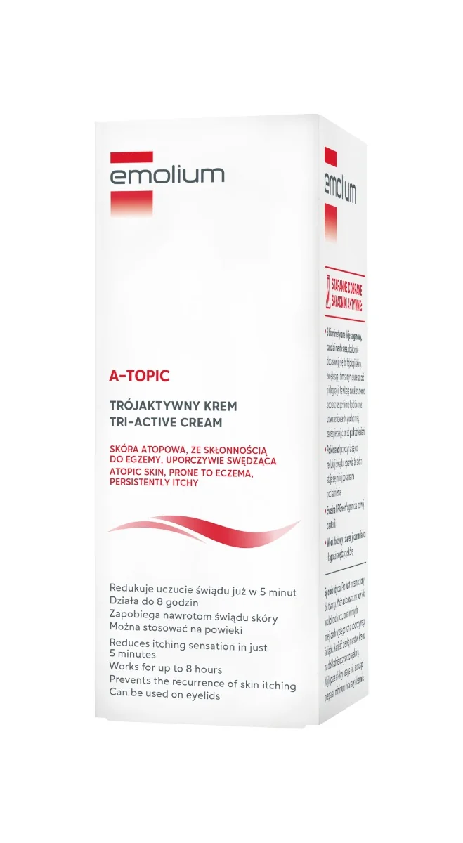 Emolium A-Topic trójaktywny krem, od 1. miesiąca życia, 75ml