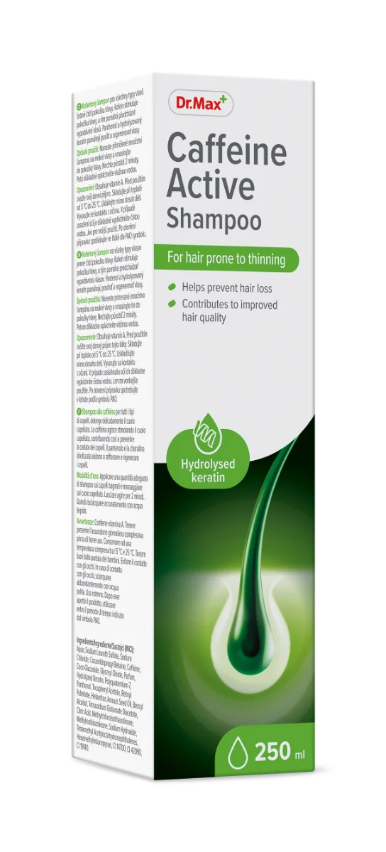 Caffeine Active Shampoo Dr. Max Szampon z kofeiną, 250 ml