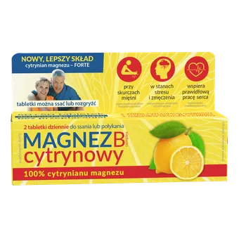 Magnez Cytrynowy B Complex, suplement diety, 100 tabletek 