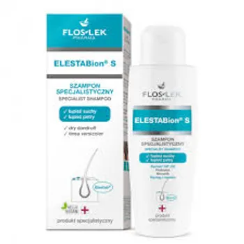 Flos-Lek Elestabion S, szampon specjalistyczny, łupież suchy, łupież pstry, 150 ml 