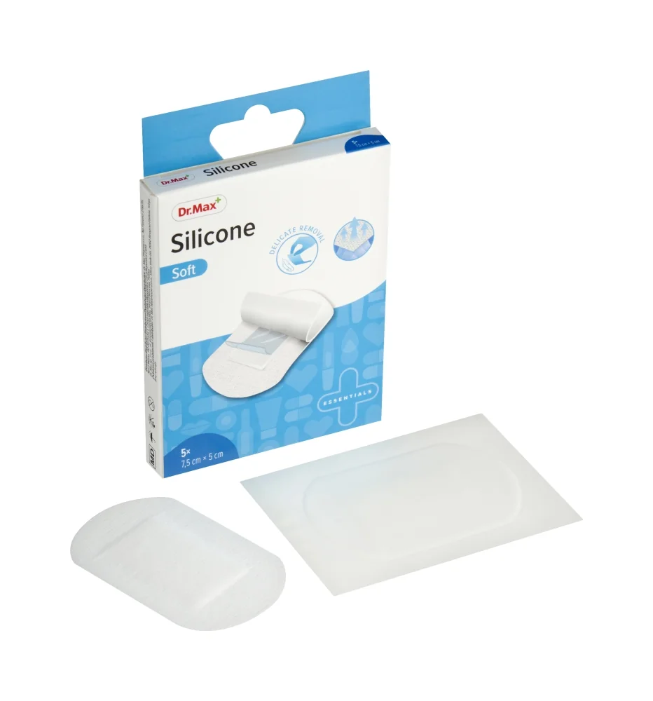 Silicone Soft Dr. Max Plastry silikonowe 7,5cm x 5 cm, 5 sztuk