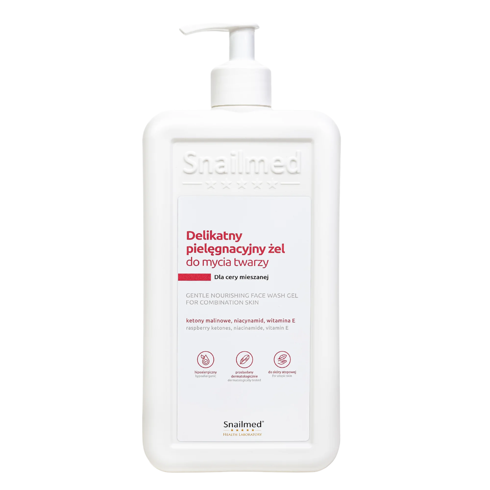 Snailmed Delikatny pielęgnacyjny żel do mycia twarzy 480 ml