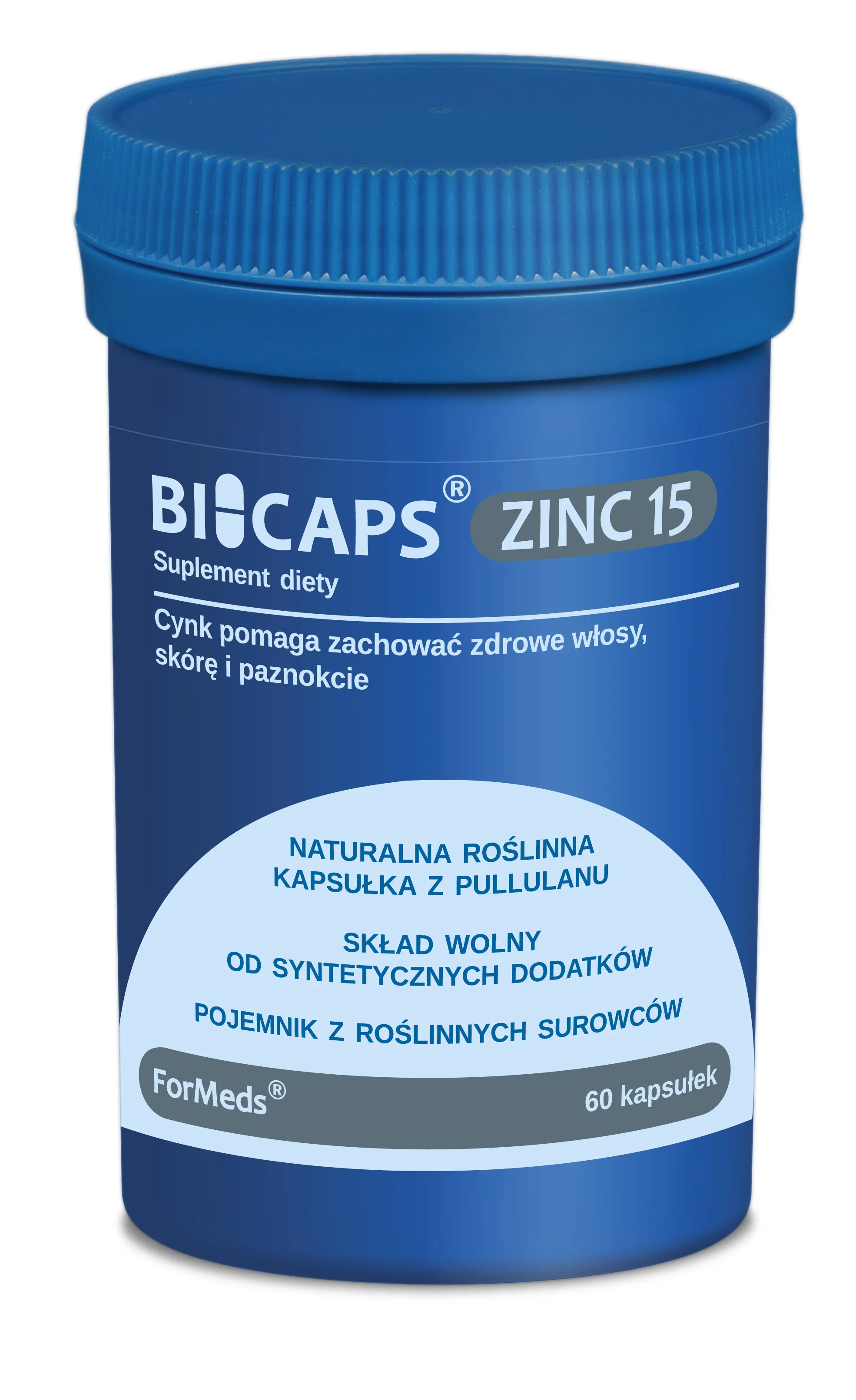 ForMeds Bicaps Zinc 15, suplement diety, 60 kapsułek