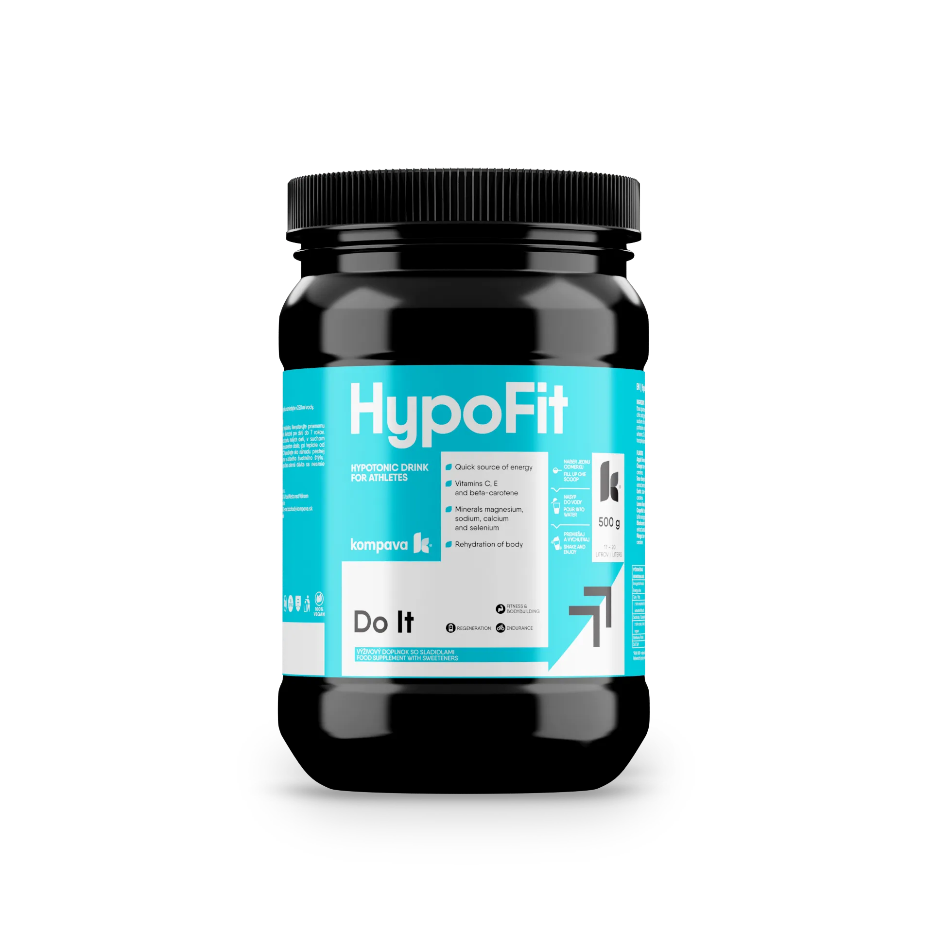 Kompava HypoFit hipotoniczny napój jonowy wiśnia, 500 g