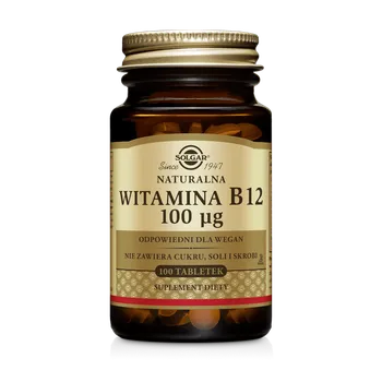 Solgar Naturalna Witamina B12, suplement diety, 100 tabletek 