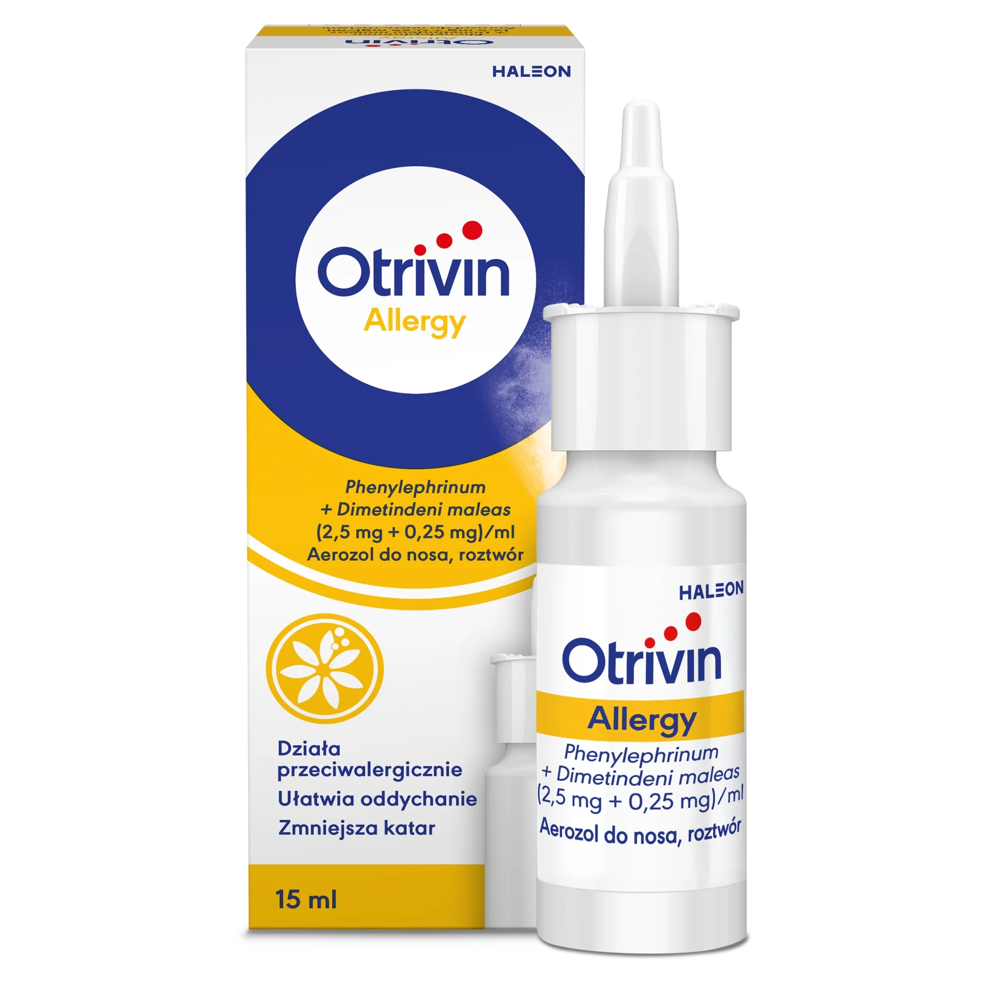 Otrivin Allergy 2,5 mg + 0,25 mg/ml, aerozol do nosa