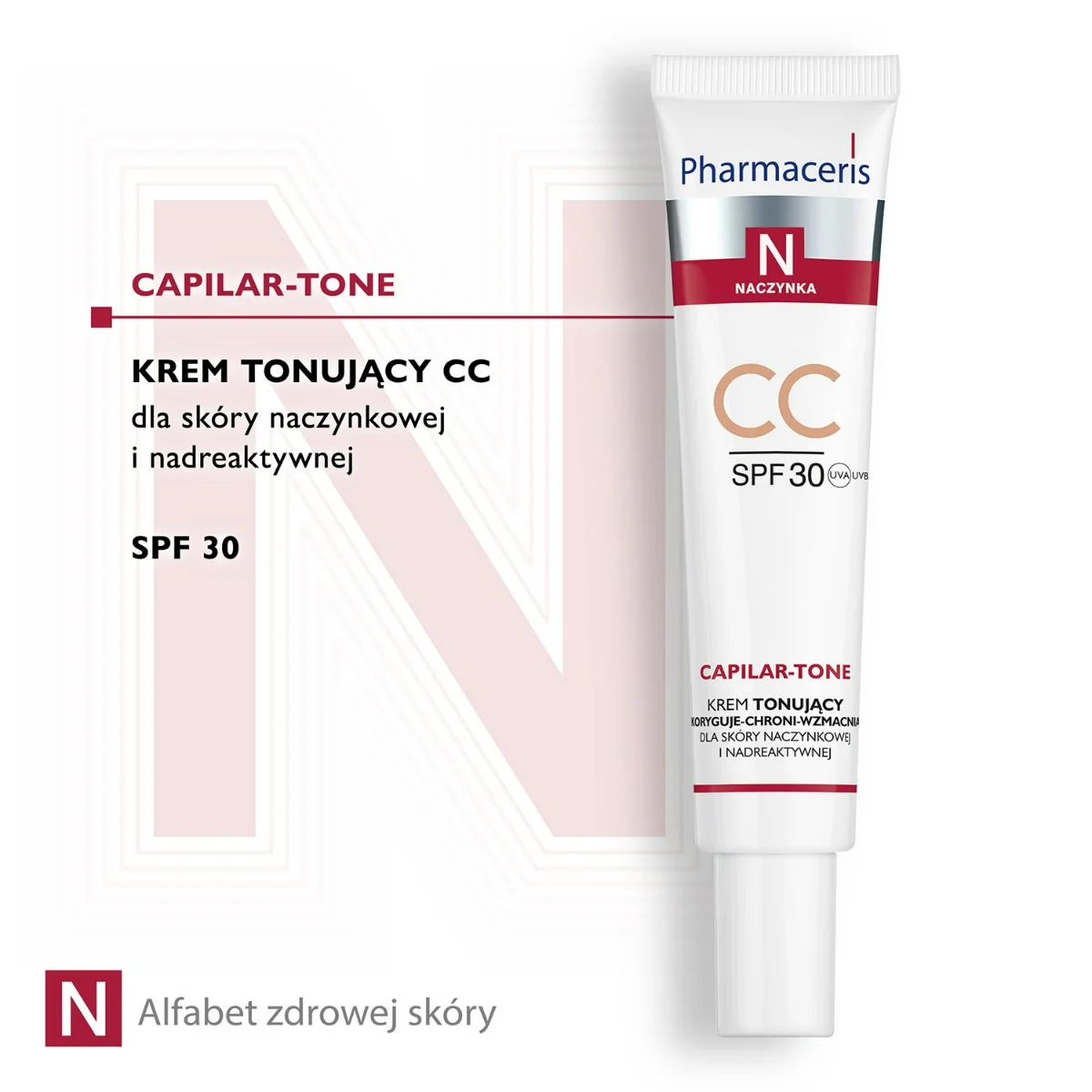 Pharmaceris N Capilar-Tone krem tonujący CC do skóry naczynkowej i nadreaktywnej, SPF30, 40 ml