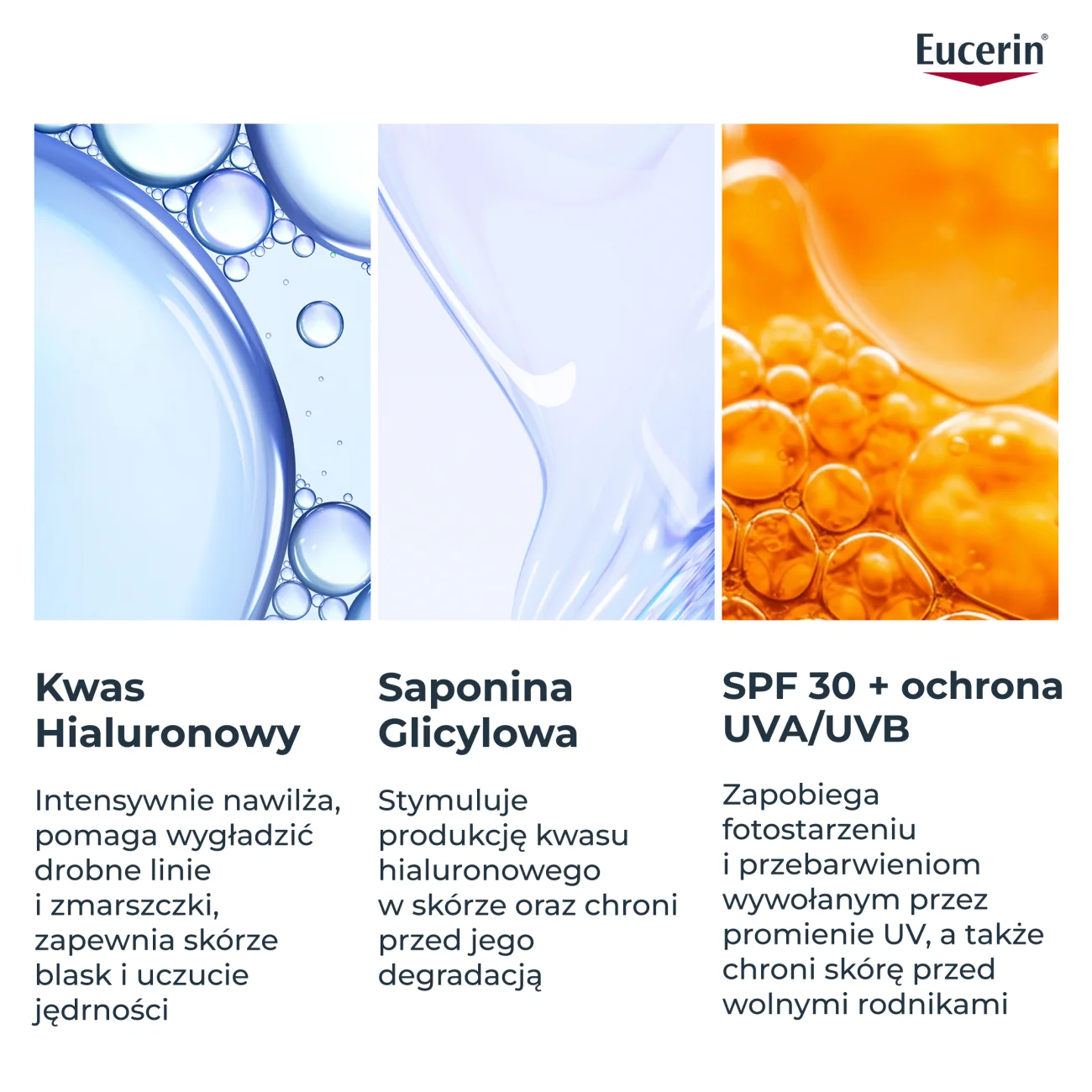 Eucerin Hyaluron-Filler przeciwzmarszczkowy krem na dzień do każdego typu skóry SPF 30 REFILL, 50 ml