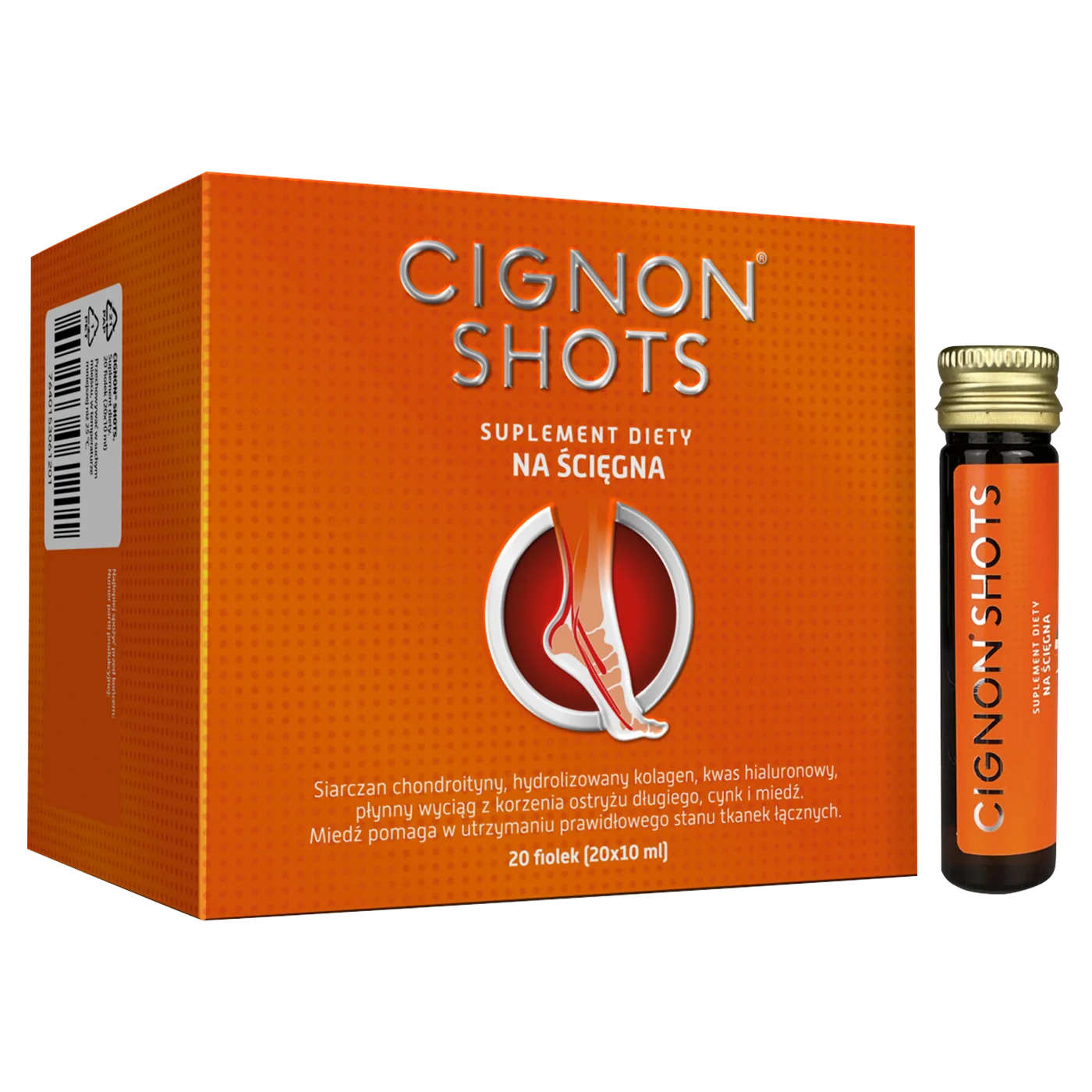 Cignon Shots suplement diety, 20 fiolek po 10 ml