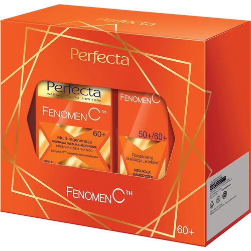 Perfecta Fenomen C Zestaw krem na dzień i na noc 60+, 50 ml + krem pod oczy, 15 ml