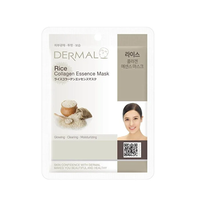 DERMAL Rice Collagen Essence Mask maska w płachcie, 23 g