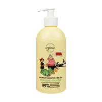 4organic Kajko i Kokosz naturalny szampon i żel do mycia dla dzieci 2w1 Dorodne gruszki, 350 ml
