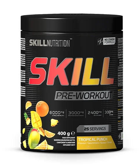 Skill Pre-Workout tropical punch, proszek, 400 g