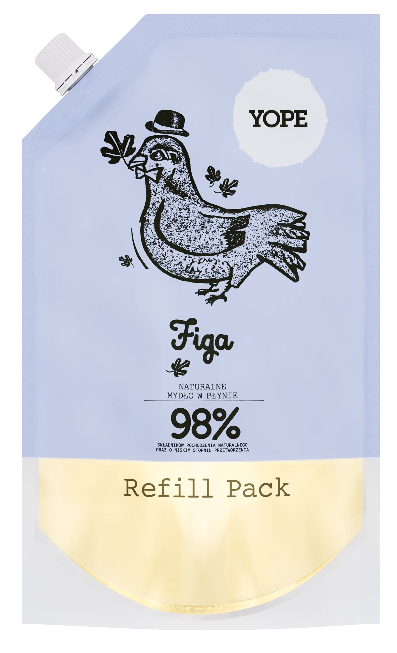 YOPE naturalne mydło do rąk Figa, Refill, 500 ml