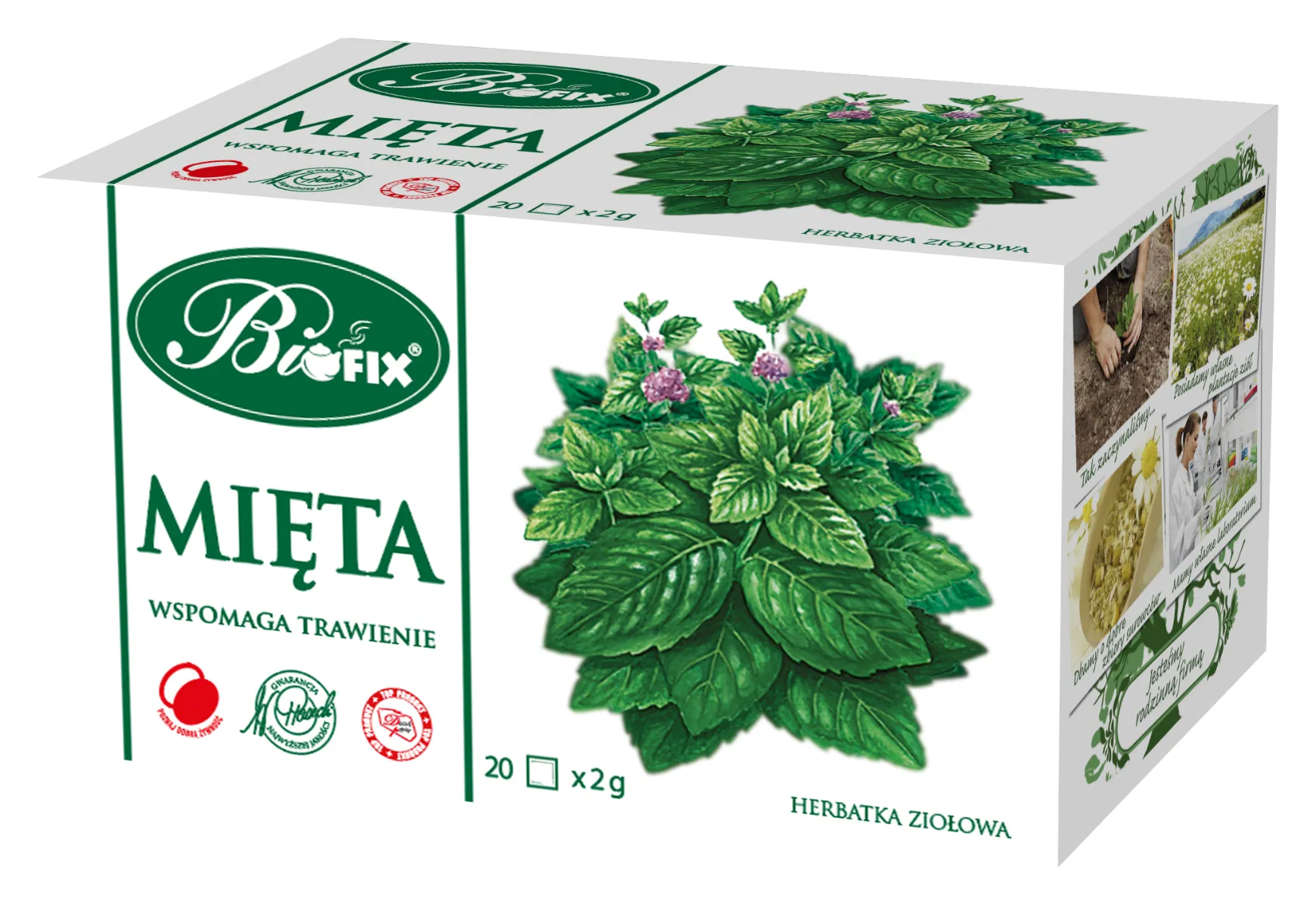Bifix Mięta, herbatka ziołowa, 20 saszetek