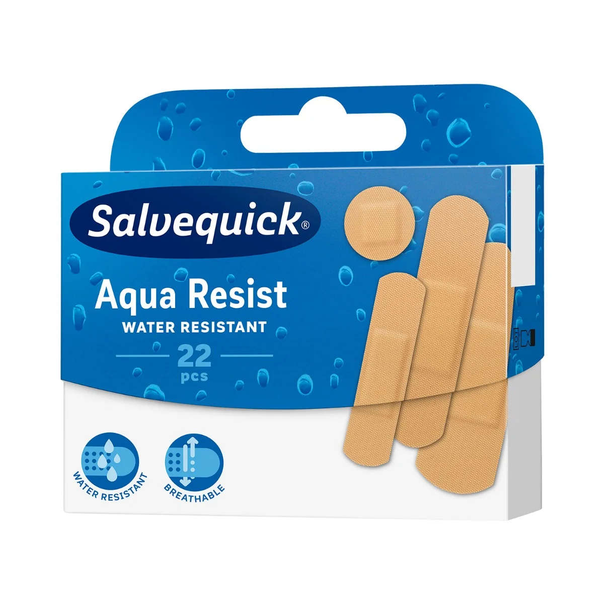 Salvequick Aqua Resist plastry, 22 szt.
