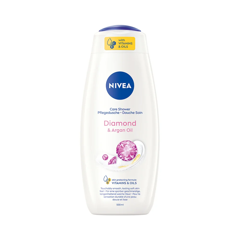 Nivea Diamond & Argan Oil kremowy żel pod prysznic, 500 ml