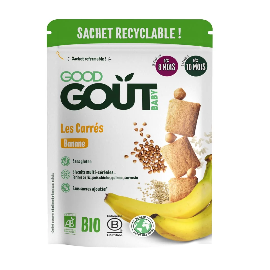 Good Gout BIO kosteczki bananowe, 50 g
