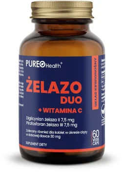 Pureo Health Żelazo Duo + witamina C Pureo Health Żelazo Duo + witamina C