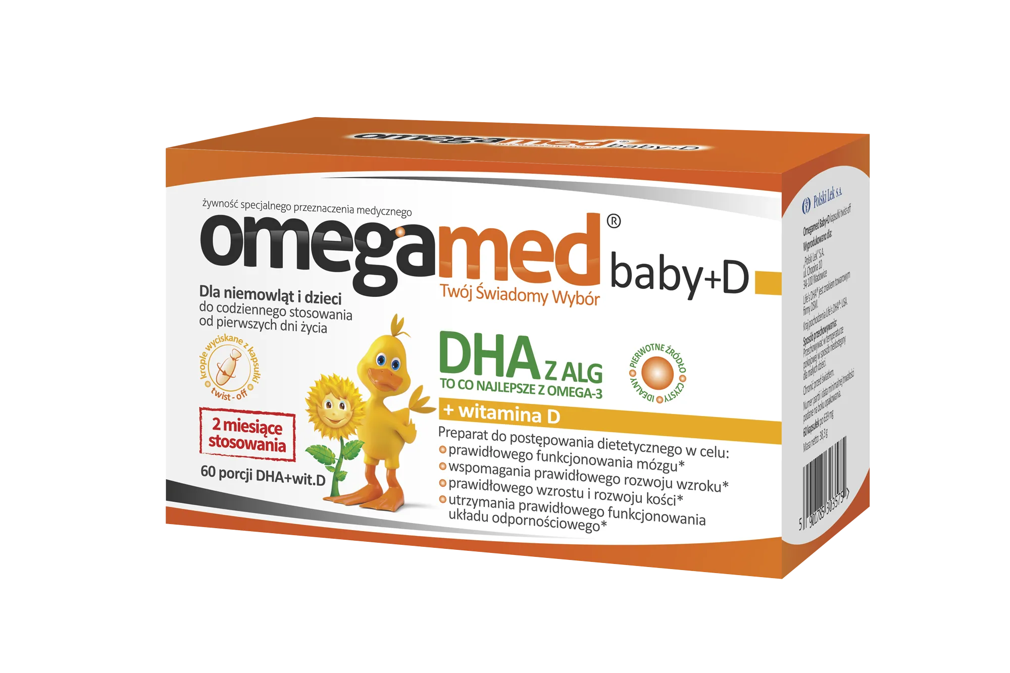 Omegamed Baby+D, 60 kapsułek twist-off