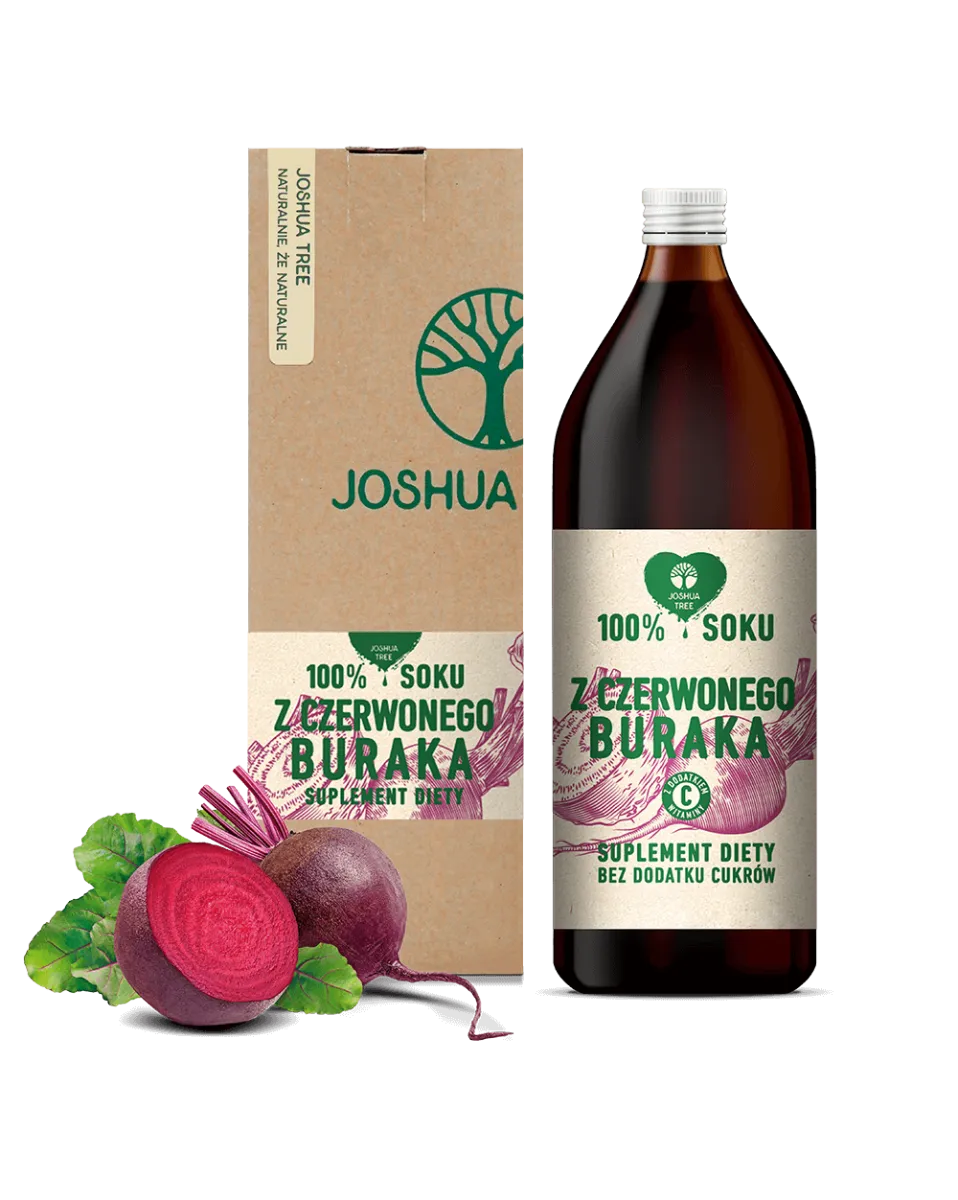 Joshua Tree sok z czerwonego buraka z dodatkiem witaminy C, suplement diety, 500 ml