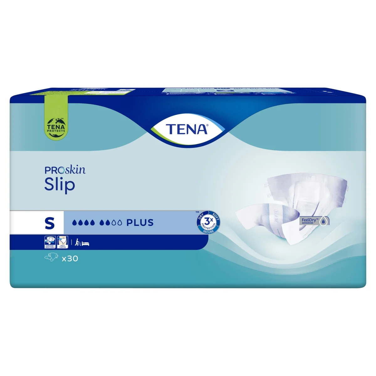 TENA ProSkin Slip pieluchomajtki Plus S, 30 sztuk