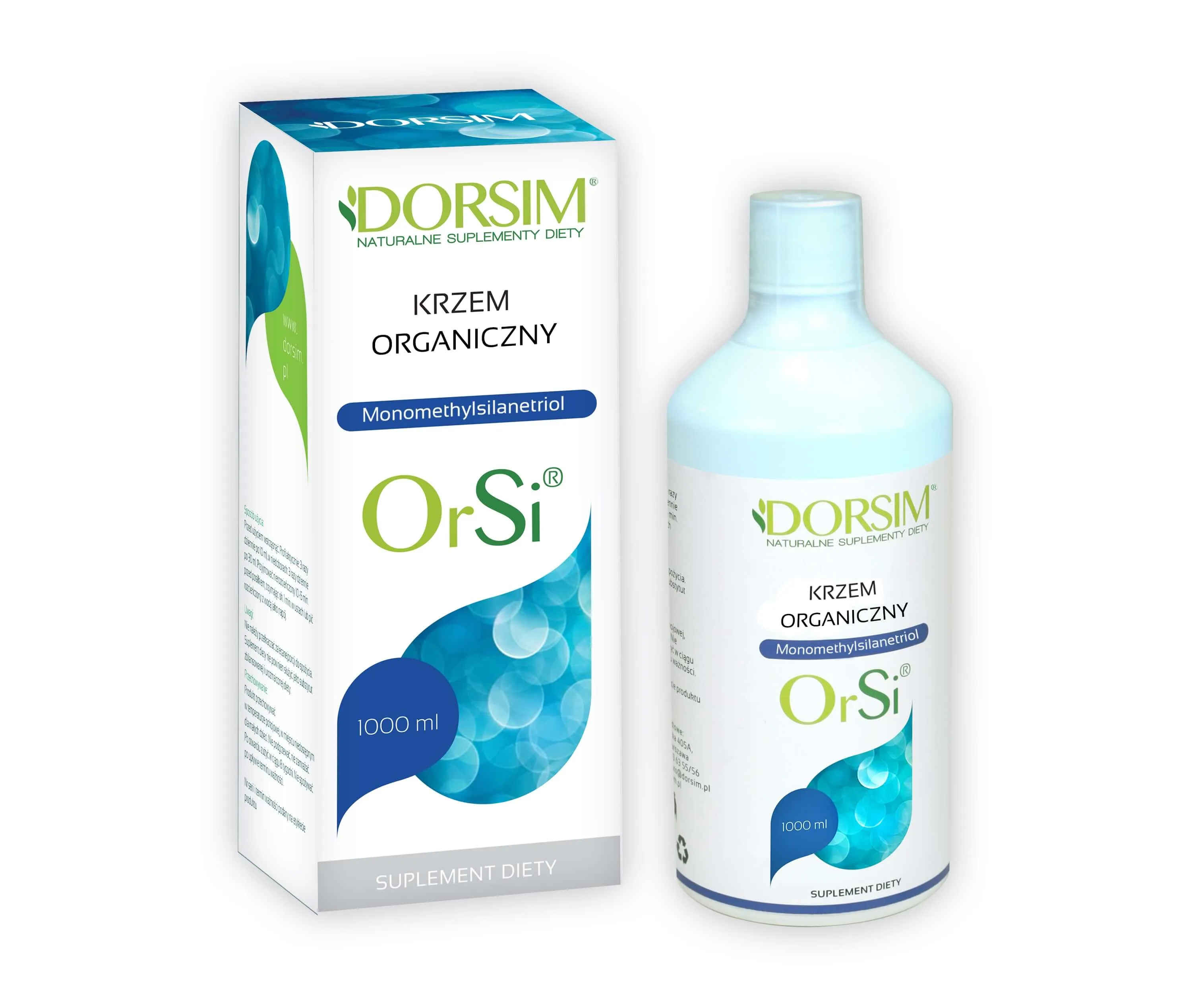 Krzem OrSi, suplement diety, 1000 ml