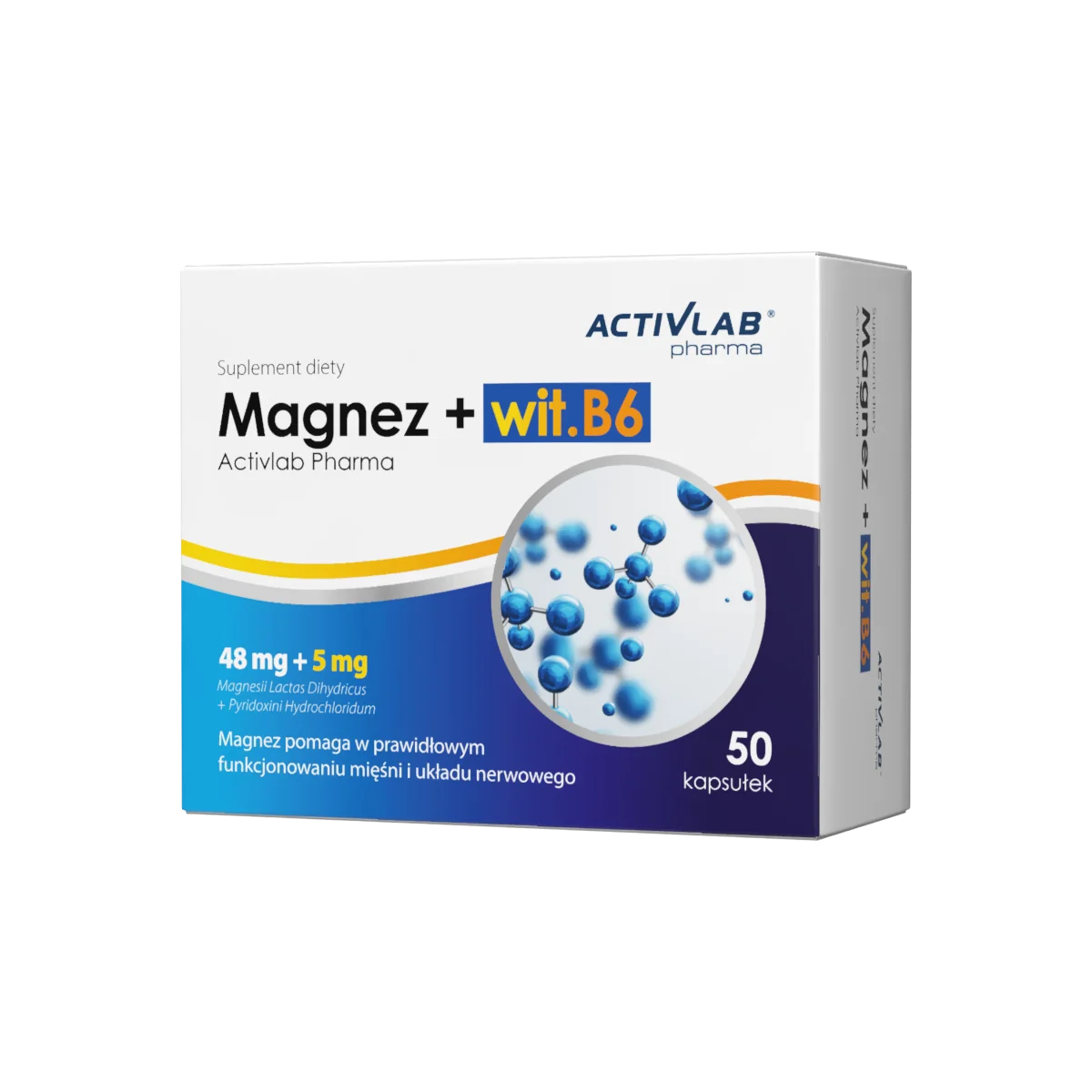 Activlab Pharma Magnez + wit.B6 50 tabletek